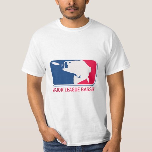 Major League Bassin Largemouth Bass Angler T-Shirt (Vorderseite)