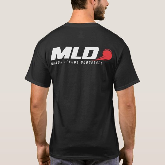 Major League Dodgeball (MLD) Basic Dark T - Shirt (Rückseite)