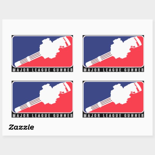 MAJOR LEAGUE GUNNER | MINIGUN STICKER (Blatt)