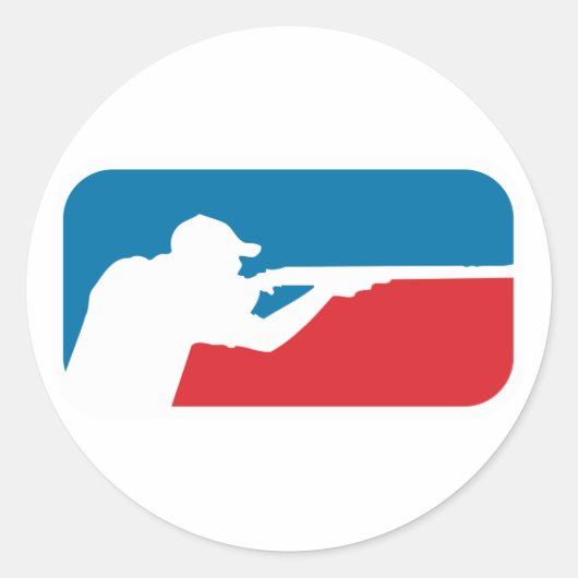 Major League Shooter Runder Aufkleber (Vorderseite)