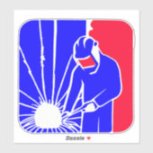 Major League Welder Sticker - Ideal Welding Gift (Blatt)