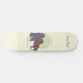 Major Loser Cartoon 8" Blassgelbe Skateboard (Horizontal)