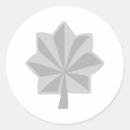 MAJOR LT COLONEL RUNDER AUFKLEBER (Vorderseite)