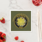 Major MAJ Beförderung Serviette (Beispiel)