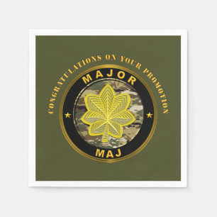 Major MAJ Beförderung   Serviette