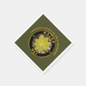 Major MAJ Beförderung Serviette (Ecke)