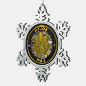 MAJOR MAJ SCHNEEFLOCKEN Zinn-Ornament (Rechts)