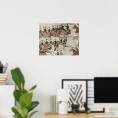 Major Marcus Reno's retreat before the Indian coun Poster (Heimbüro)