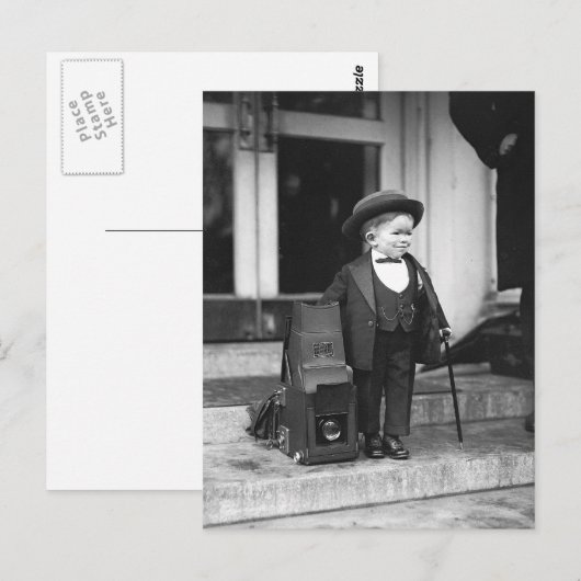 Major Mite, 1922 Postkarte (Vorne/Hinten)