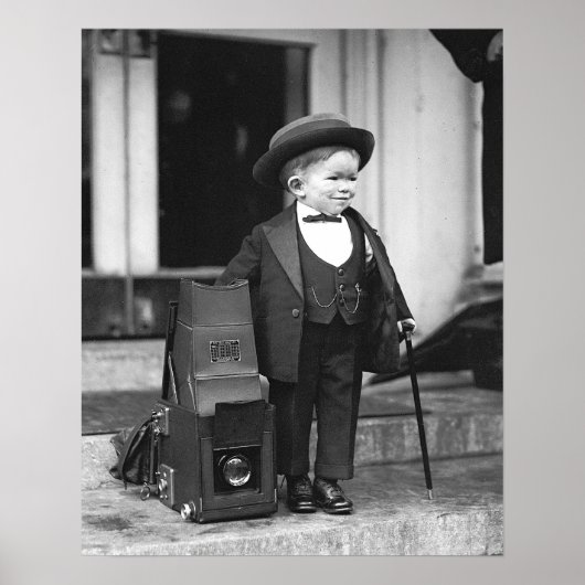 Major Mite, 1922. Vintages Foto Poster (Vorne)