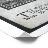 Major Stepe Bonnet aus "Geschichte und Leben Poster (Ecke)