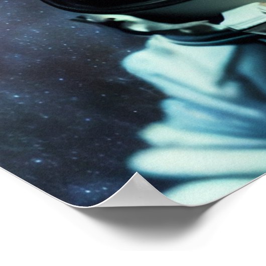 Major Tom Bowie Starman Poster (Ecke)