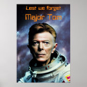 Major Tom Bowie Starman Poster (Vorne)