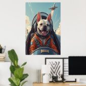 Major Woof Soars: Sky Bone Patrol Poster (Heimbüro)