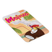 Majorca Vintage Reiseplakat. Magnet (Rechte Seite)