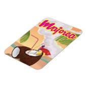 Majorca Vintage Reiseplakat. Magnet (Linke Seite)
