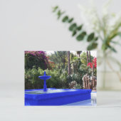 Majorelle Garden Postkarte (Stehend Vorderseite)