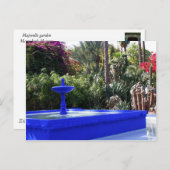 Majorelle Garden Postkarte (Vorne/Hinten)