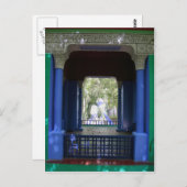Majorelle Marrakesh Postkarte (Vorne/Hinten)