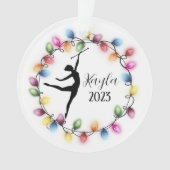 Majorette Baton Twirler Weihnachtsschmuck Ornament (Vorderseite)