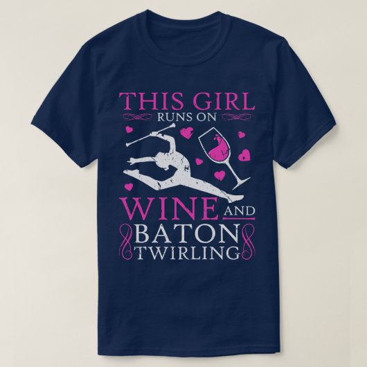 Majorette Baton Womens Baton Twirler T-Shirt (Design vorne)