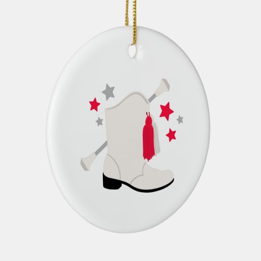 Majorette Boot Keramik Ornament (Rechts)