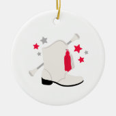 Majorette Boot Keramik Ornament (Vorne)