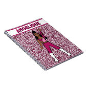 Majorette Dancer Berry Leopard Notebook Notizblock (Rechte Seite)