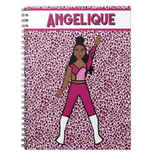 Majorette Dancer Berry Leopard Notebook Notizblock