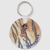 Majorette/Dancer Blue Tiger #1 Schlüsselanhänger (Vorderseite)