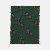 Majorette/Dancer Fleece Blanket Black & Forest (Vorderseite)