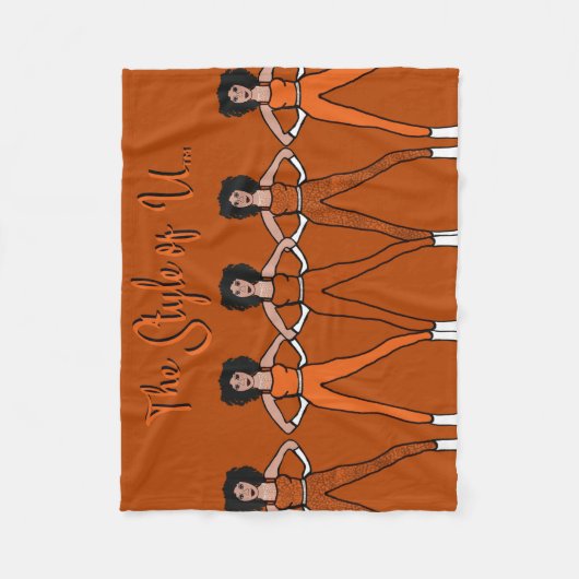 Majorette/Dancer Fleece Blanket Burnt Orange (Vorderseite)