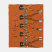 Majorette/Dancer Fleece Blanket Burnt Orange 2 (Vorderseite)