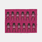 Majorette/Dancer Fleece Blanket Cotton Candy (Vorderseite (Horizontal))