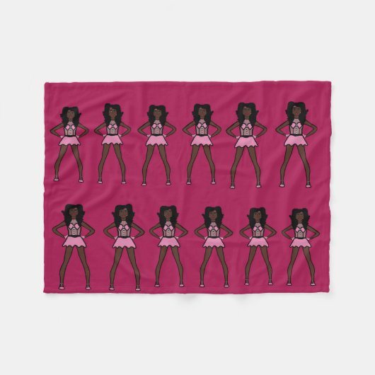 Majorette/Dancer Fleece Blanket Cotton Candy (Vorderseite (Horizontal))