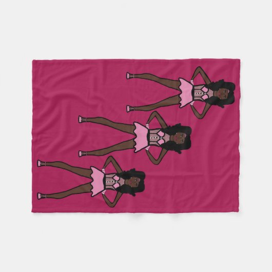 Majorette/Dancer Fleece Blanket Cotton Candy 2 (Vorderseite (Horizontal))