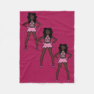 Majorette/Dancer Fleece Blanket Cotton Candy 2