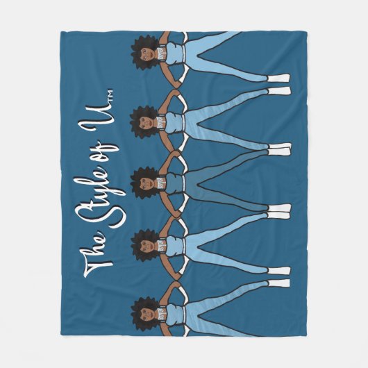 Majorette/Dancer Fleece Blanket Denim 2 (Vorderseite)