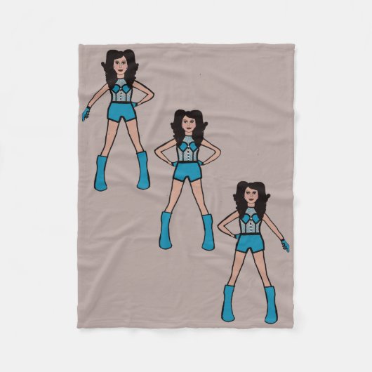 Majorette/Dancer Fleece Blanket Türkis (Vorderseite)