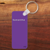 Majorette/ Dancer Imitats Fur/ Lila #1 Schlüsselanhänger (Rückseite)