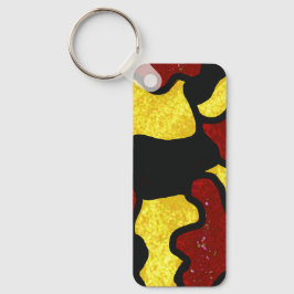 Majorette/ Dancer Keychain Red Yellow Camo Schlüsselanhänger