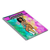 Majorette Dancer Pastel Lace #2 Notebook Notizblock (Rechte Seite)