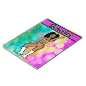 Majorette Dancer Pastel Lace #2 Notebook Notizblock (Linke Seite)