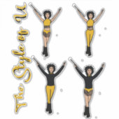 Majorette / Dancer Quick Change Stickers Fringe S Aufkleber (Vorderseite)