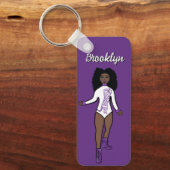 Majorette/Dancer Schlüsselanhänger Lila Tiger A (Vorderseite)