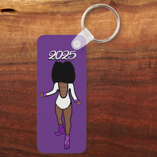 Majorette/Dancer Schlüsselanhänger Lila Tiger A (Rückseite)