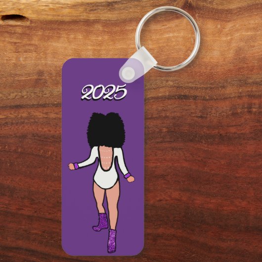 Majorette/Dancer Schlüsselanhänger Lila Tiger B (Rückseite)