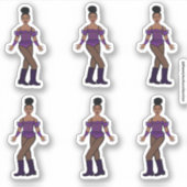 Majorette/Dancer Stickers Lila Stones Aufkleber (Vorderseite)