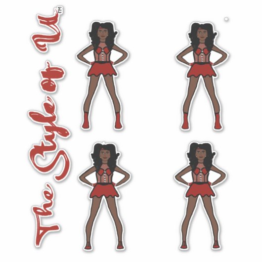 Majorette/Dancer Stickers Strawberry #2 Aufkleber (Vorderseite)