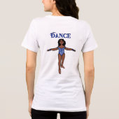 Majorette/Dancer T-Shirt Blue Animal Tri-Blend Shirt (Rückseite)